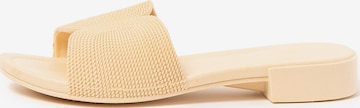 Brasileras Pantolette 'Platz' in Beige: Vorderseite