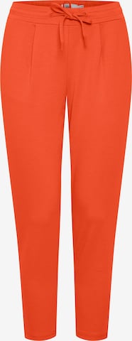 raudona ICHI Siaurėjantis Klostuotos kelnės 'IHKATE': priekis