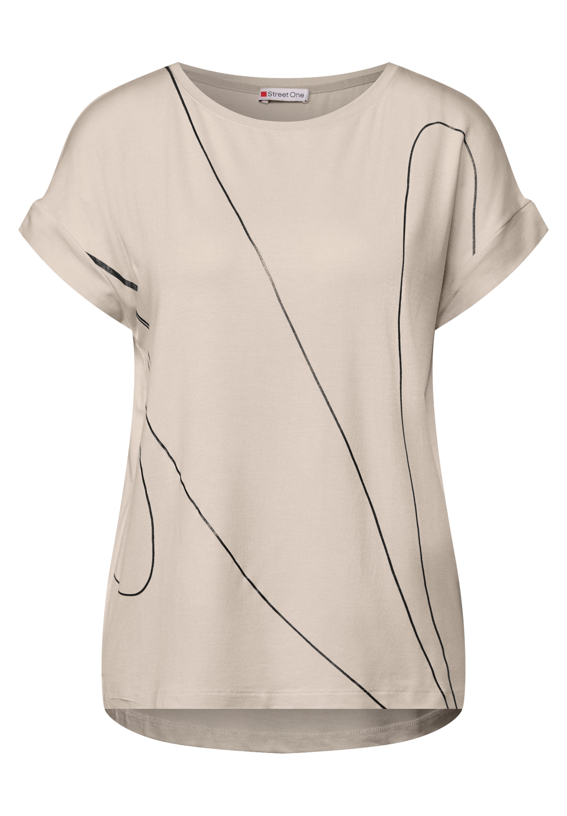 STREET ONE Shirt in Beige: front