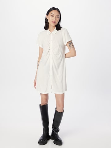 Volcom Shirt dress in White: front