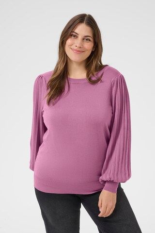 KAFFE CURVE Pullover 'KCloni' i lilla: forside