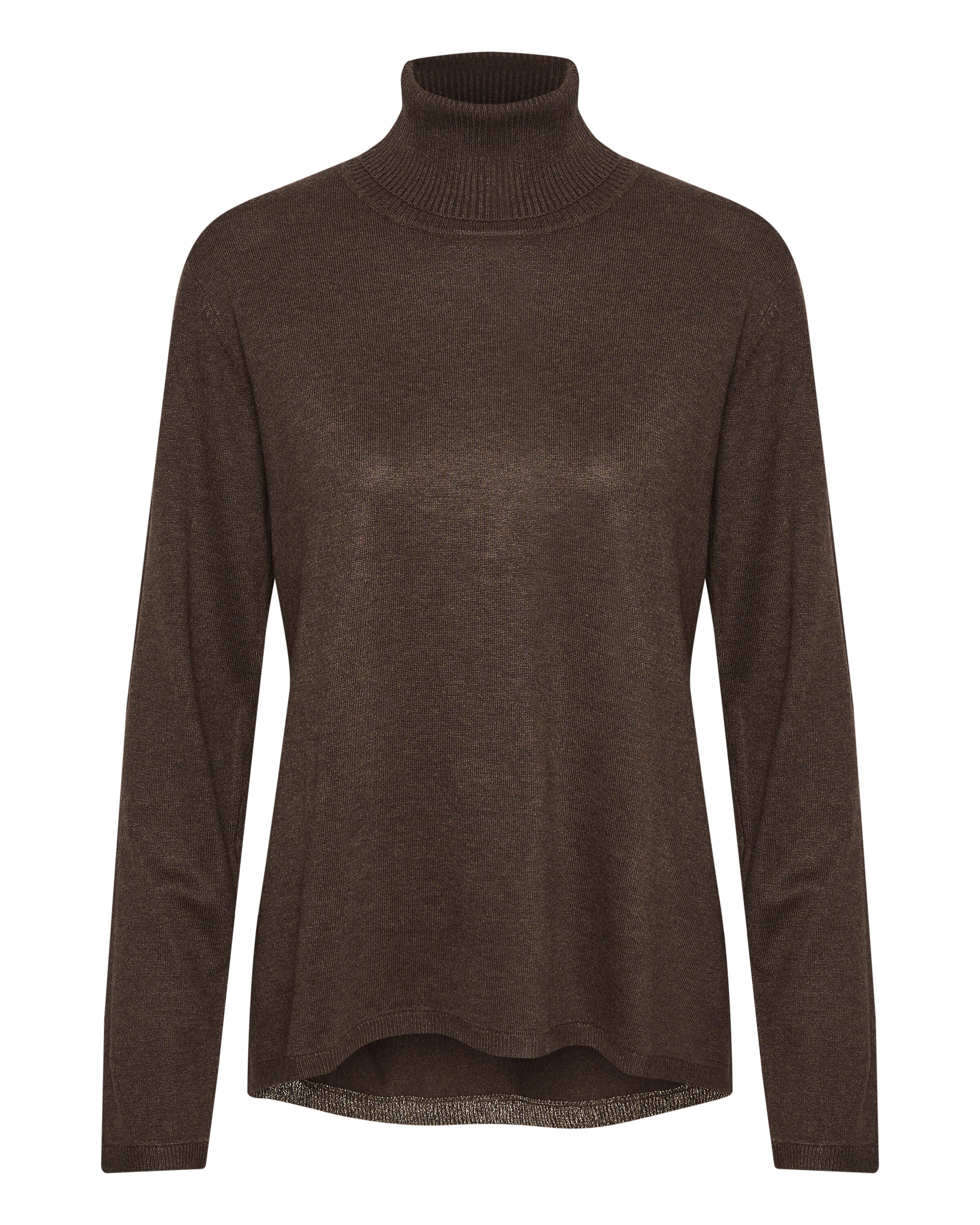 CULTURE Trui 'Annemarie' in Bruin: voorkant