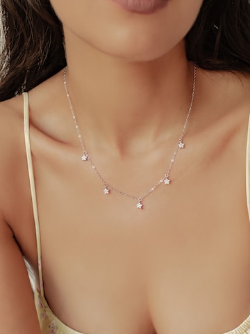 Chaîne 'Bloom' Hey Happiness en argent : devant