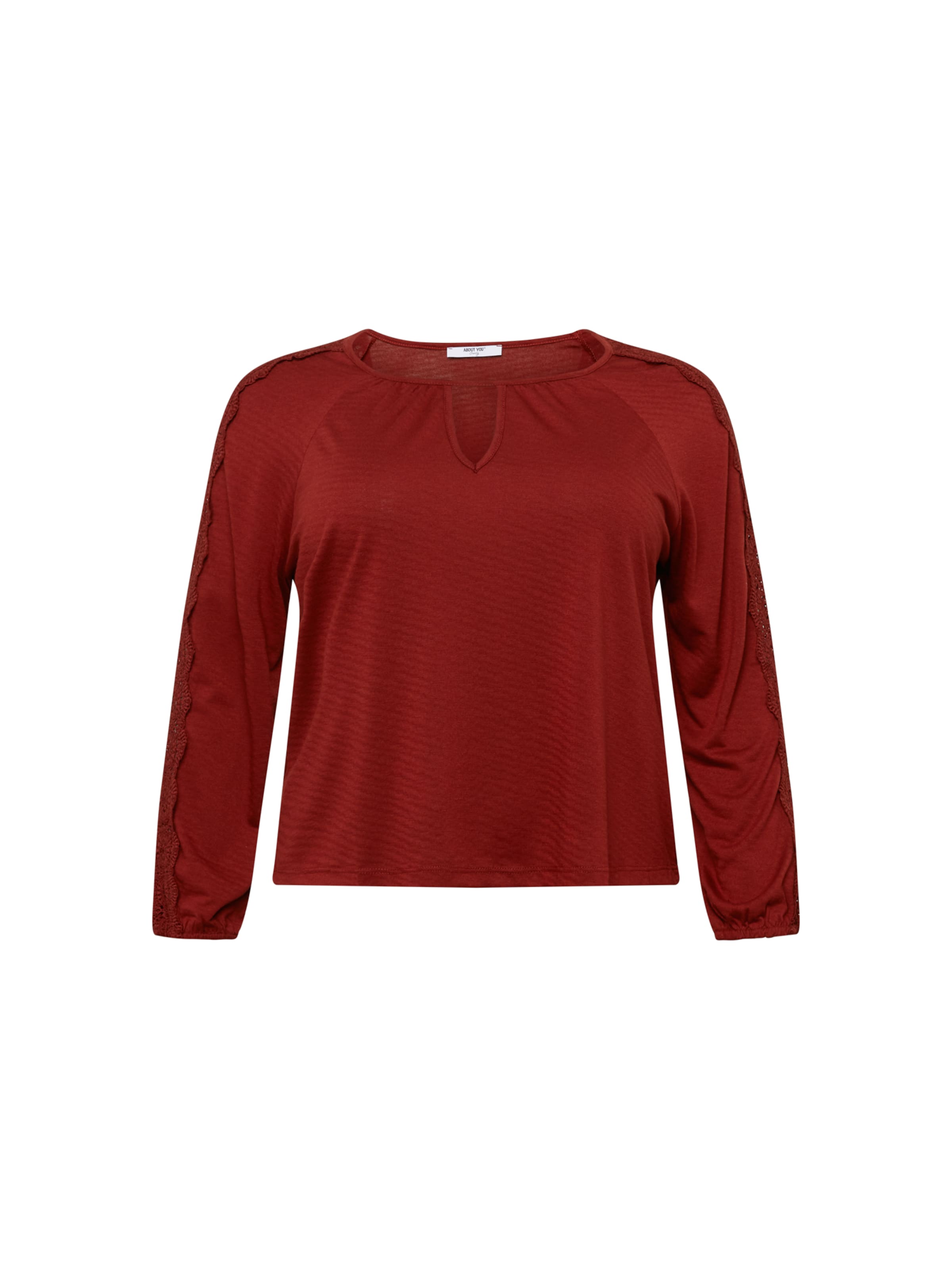 ABOUT YOU Curvy Μπλουζάκι 'Jeanina' σε κόκκινο: μπροστά