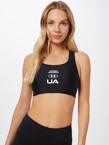 UNDER ARMOUR Бюстье Спортивный бюстгальтер в Черный: спереди