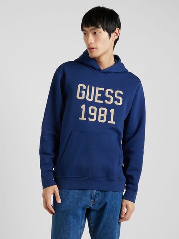 GUESS Sweatshirt in Blue: front