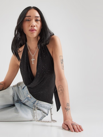 Haut 'Kelsey' WEEKDAY en noir : devant