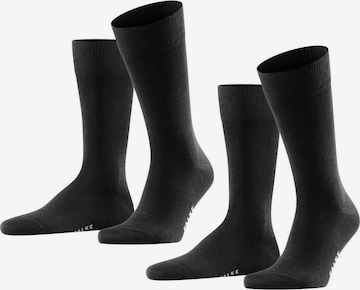 FALKE Socks in Black: front