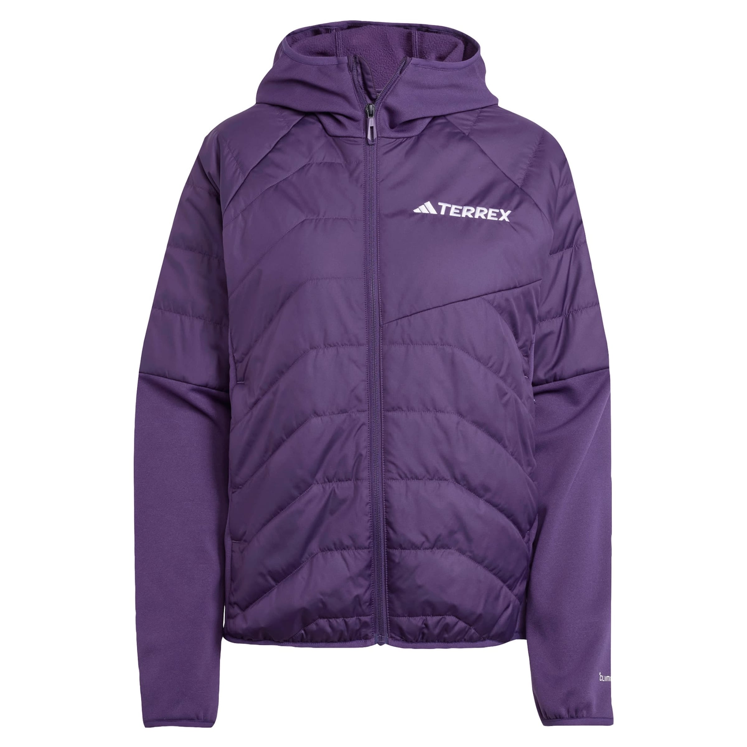 ADIDAS TERREX Outdoor Jacket 'Multi CLIMAWARM Insulated Hybrid Hooded' in Purple: front