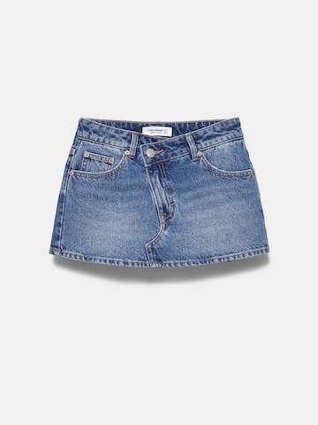 Pull&Bear Пола в синьо: отпред
