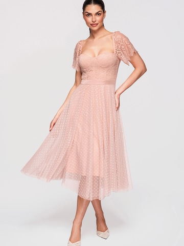 Ombre Dress in Beige