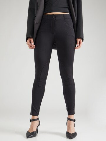 Lauren Ralph Lauren Skinny Trousers 'YVAINE' in Black: front