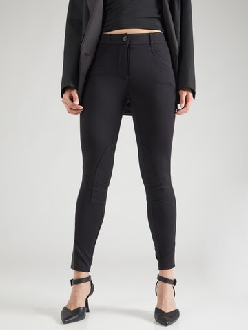 Lauren Ralph Lauren Skinny Broek 'YVAINE' in Zwart: voorkant