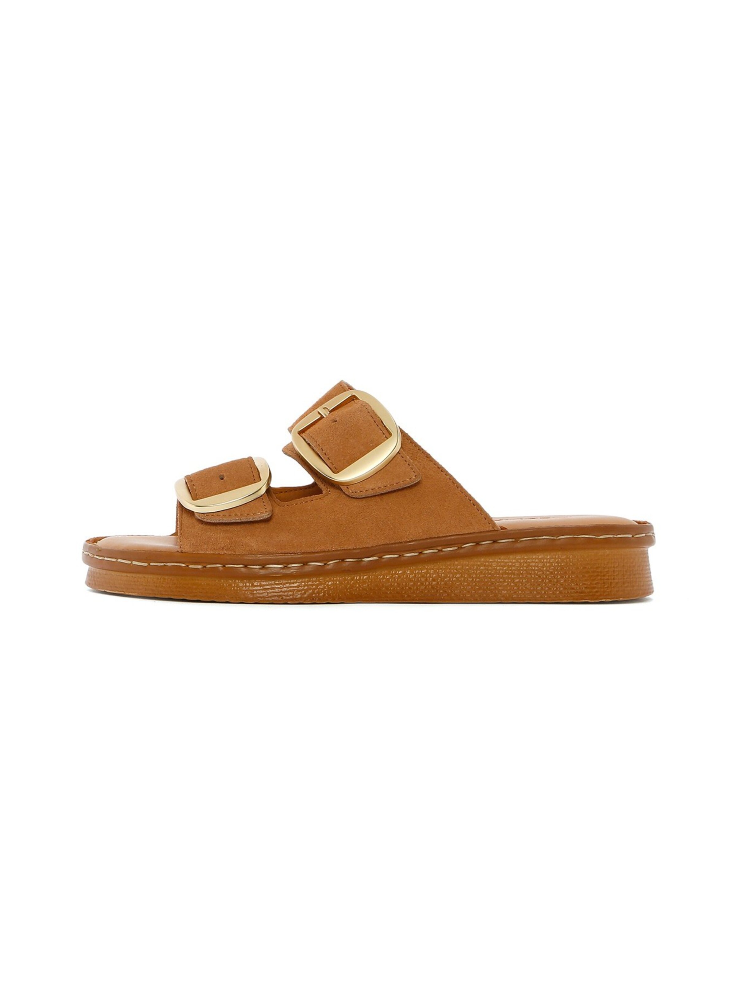 Mule Derimod en marron : devant