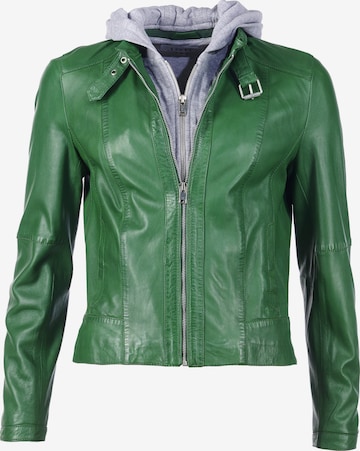 JCC Lederjacke in Grün: Vorderseite