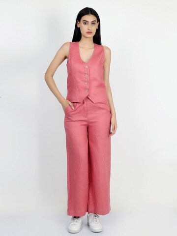 VICCI Germany Regular Leinenhose mit praktische Eingrifftaschen in Pink