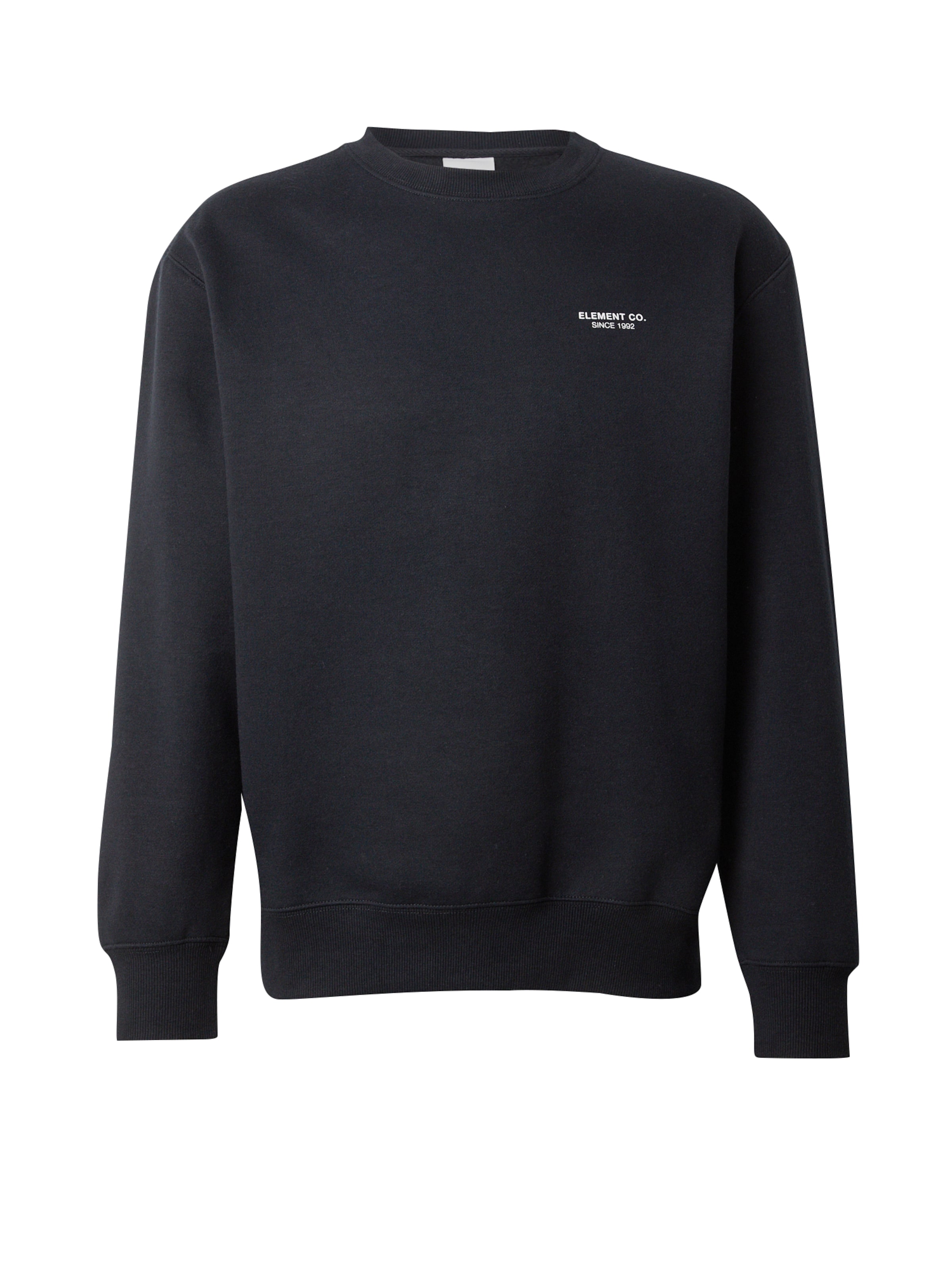 ELEMENTSweater majica - crna boja: prednji dio