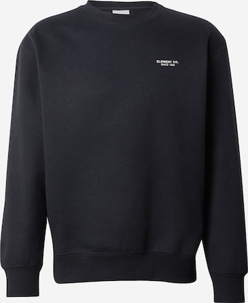 Sweat-shirt ELEMENT en noir : devant