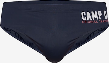 CAMP DAVID Board Shorts in Blue: front