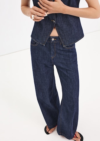 MANGO Loose fit Jeans 'LIA' in Blue: front