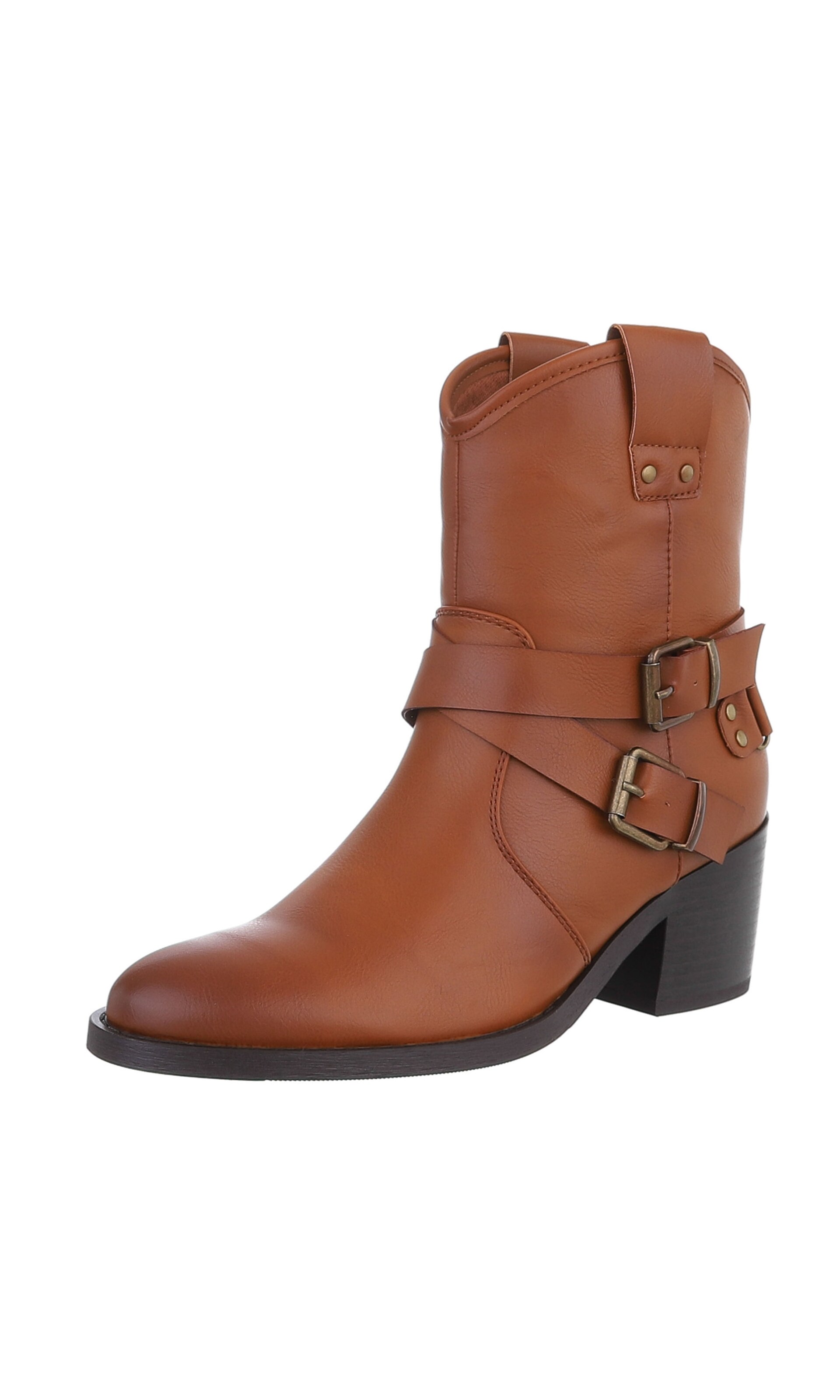 Ital-Design Stiefel in Beige: Vorderseite