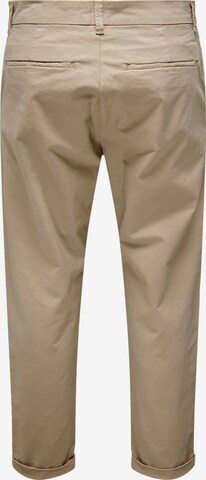 Only & Sons - Regular Calças chino 'Kent' em bege