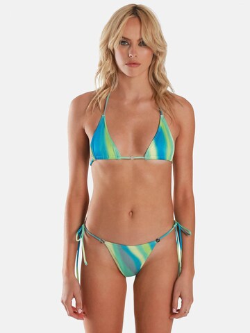 OW Collection Trojuholníky Bikinový top 'ARIEL' - Zelená