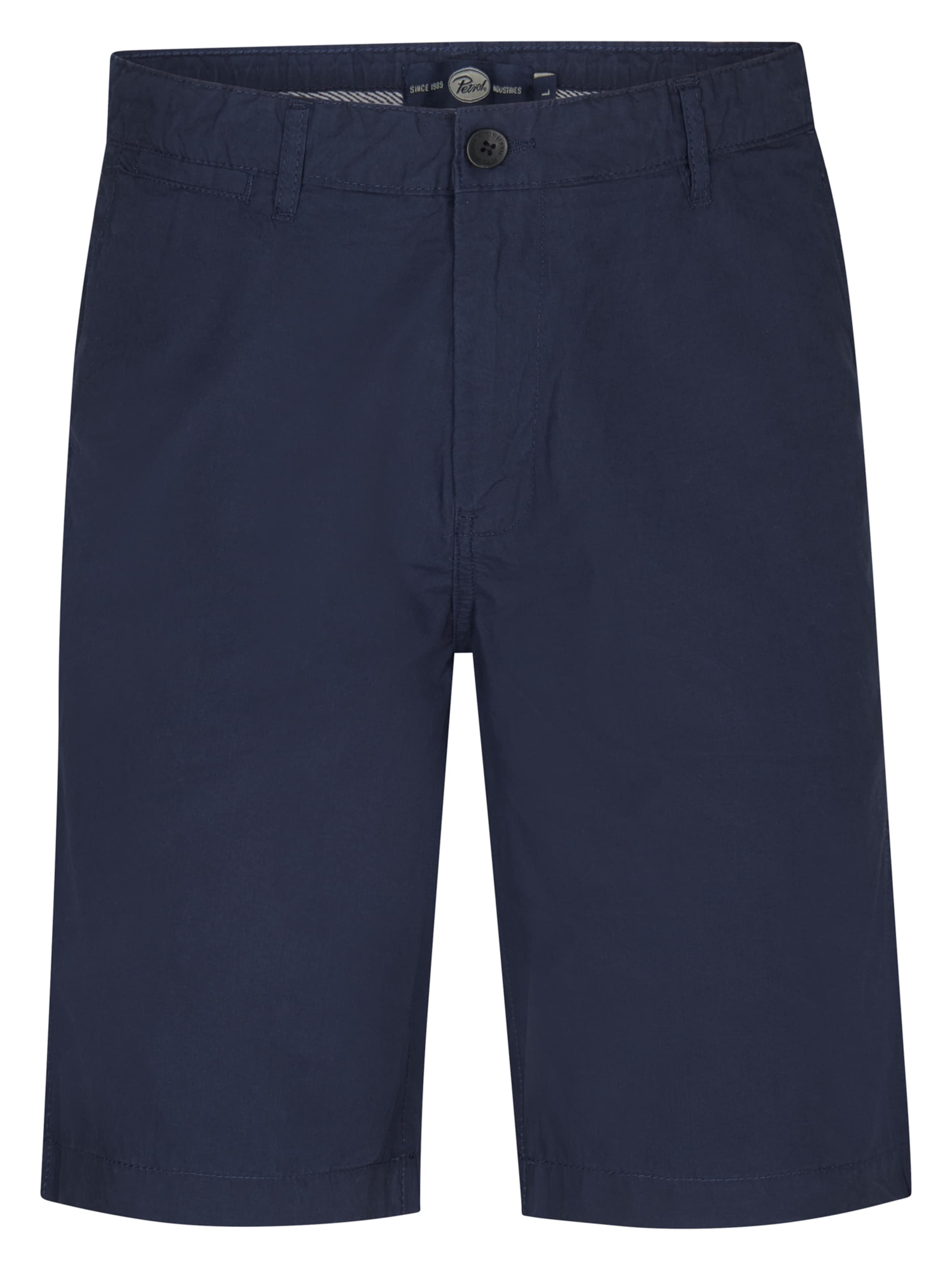 Petrol Industries Regular Chino trousers in Blue: front