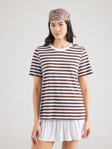 PIECES Shirt 'PCRIA' in Brown: front