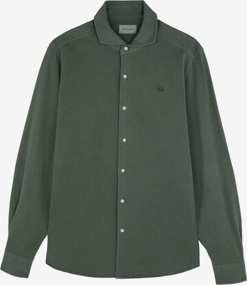 Scalpers Regular fit Button Up Shirt 'Honeycomb' in Green: front