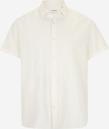 Slim fit Camicia 'JJEBreeze' di Jack & Jones Plus in bianco: frontale