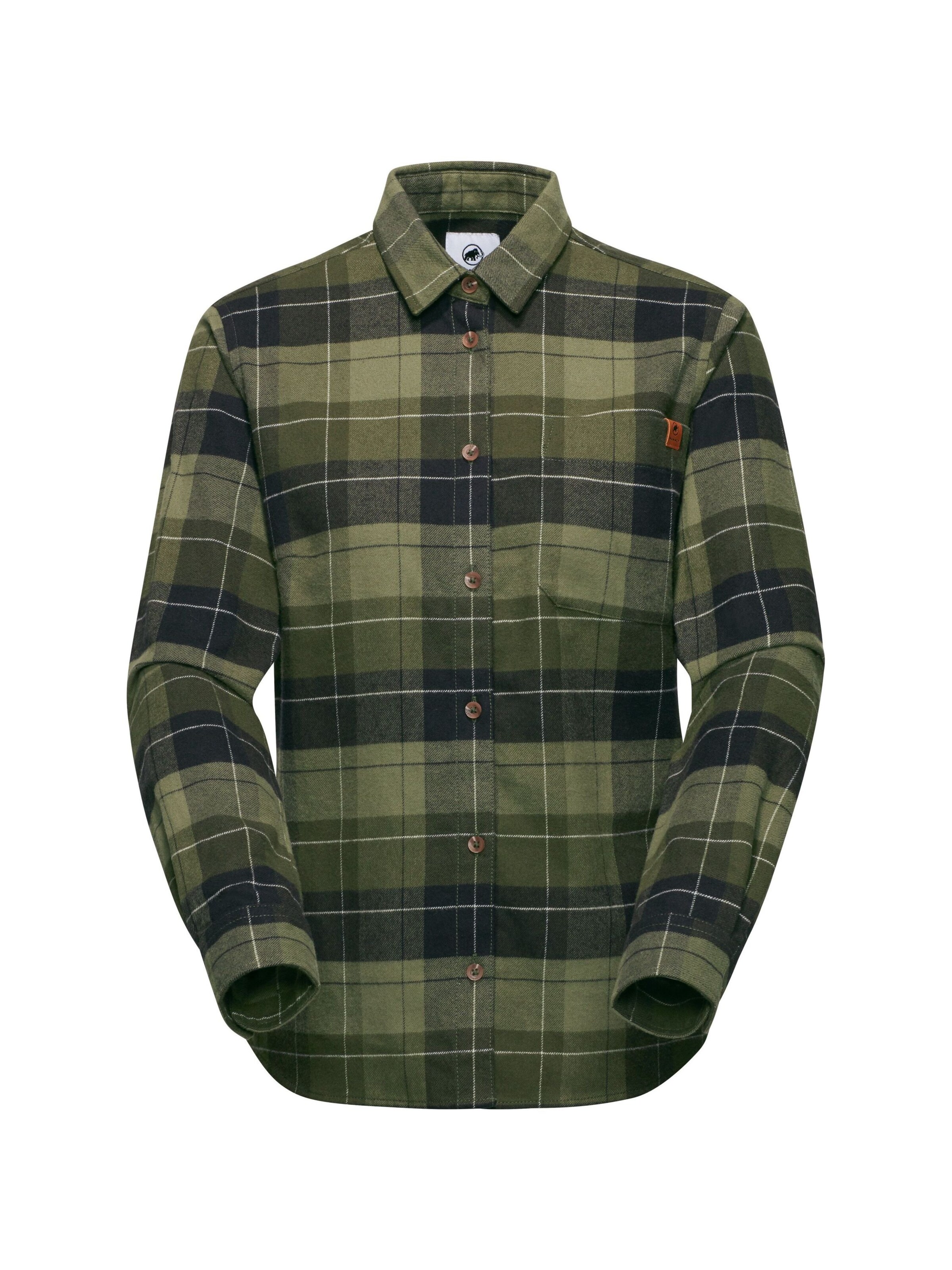 MAMMUT Langarmshirt ‘Trovat’ in Grün: Vorderseite