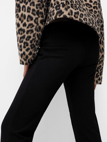 Bershka Flared Trousers in Black