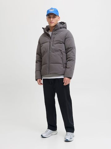JACK & JONES Winter jacket 'JJEOWEN' in Grey