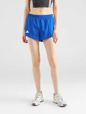 ADIDAS PERFORMANCE Regular Sportbroek 'ADIZERO' in Blauw: voorkant