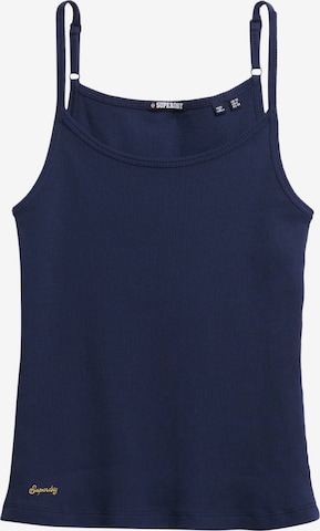 Superdry Top 'Essentials' in Blue: front