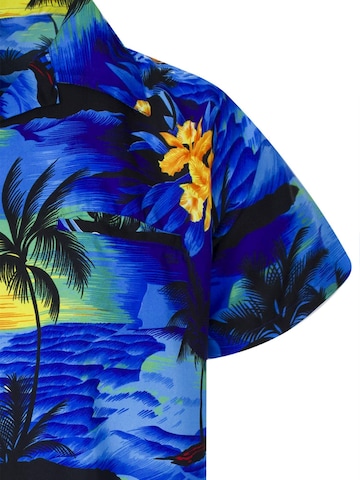 King Kameha Shirt 'Surf' in Blue