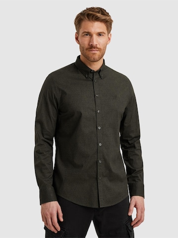 PME Legend Regular fit Button Up Shirt 'Shirt with allover print' in Green: front