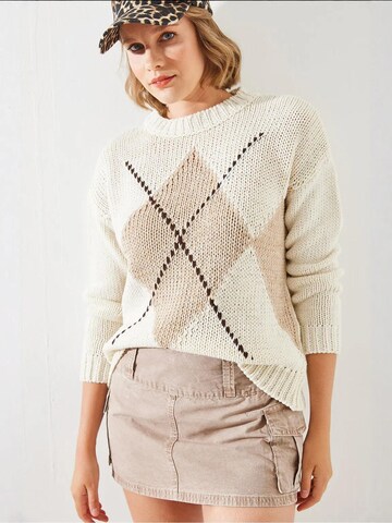 Pull-over 'Pullover' Bianco Lucci en beige