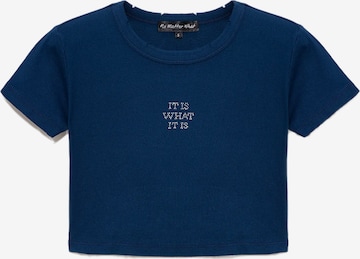 No Matter What Shirt in Blauw: voorkant