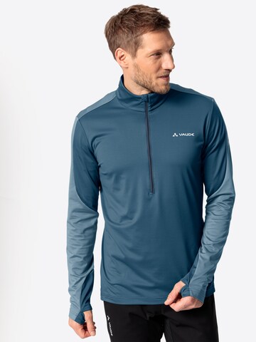 VAUDE Sports sweater 'Livigno' in Blue: front
