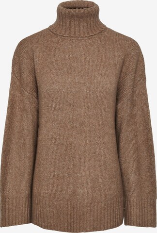 PIECES Sweater 'Nancy' in Brown: front