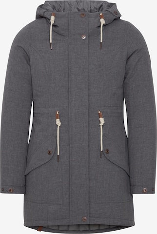 Oxmo Between-Seasons Parka 'Melly' in Grey: front