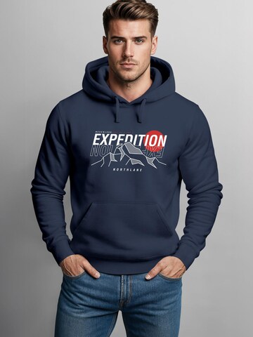 Neverless Sweatshirt 'Expedition Northlane' in Blue