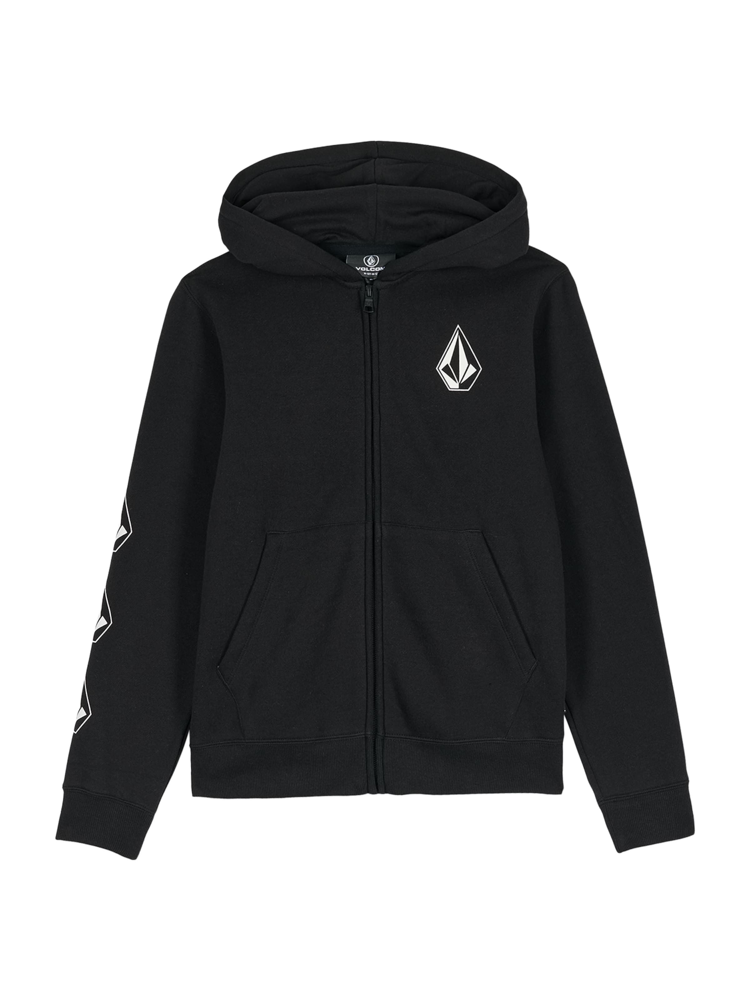 Veste de survêtement 'ICONIC STONE' Volcom en noir : devant
