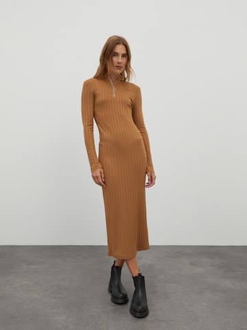 Robe 'Felicitas' EDITED en marron : devant