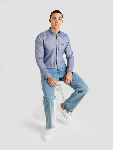 BOSS Přiléhavý střih Košile 'ROAN' – modrá