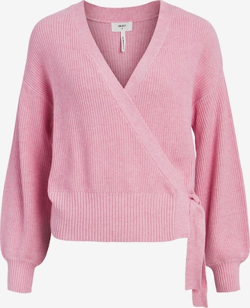 OBJECT Плетена жилетка 'Malena' в розово: отпред