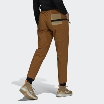 Loosefit Pantalon outdoor 'Liteflex' ADIDAS TERREX en marron