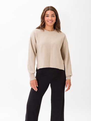 Pull-over 'Nola' Les Lunes en beige : devant